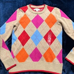 Charter Club Multicolor Argyle Sweater